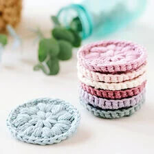 X-Szydełkowane płatki do demakijażu w kształcie