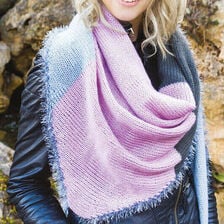 X-Chusta trójkątna na drutach