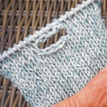 X-Dzióbkowe oczko – jak je zrobić na drutach