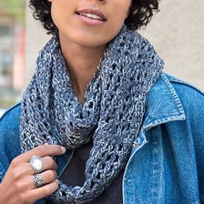 X-pętla na szydełku tunezyjskim