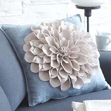 X-Szycie kwiatka z tkaniny