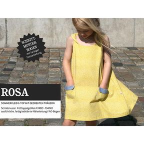 ROSA - sukienka i top ze skręconymi ramiączkami i kieszeniami, Studio Schnittreif | 74 - 140, 