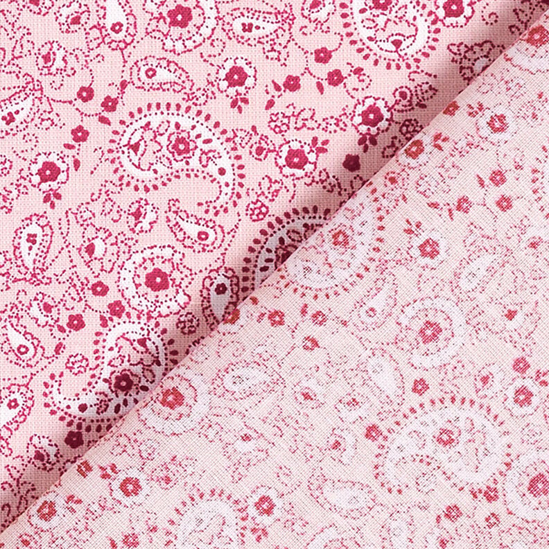 Tkanina bawełniana kreton Paisley – róż,  image number 4