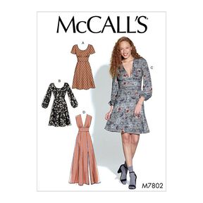 Sukienka, McCalls 7802 | 40 - 48, 
