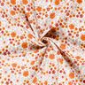 Muślin / Tkanina double crinkle ukwiecona łąka &ndash; kość słoniowa/brzoskwiniowopomarańczowy,  thumbnail number 3