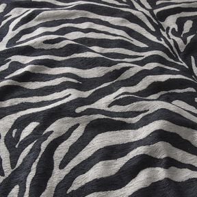 Tkanina tapicerska Żakard zebra – czerń/szary, 