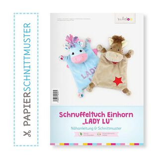 Uszyj kocyk przytulankę z jednorożcem: Wykrój papierowy jednorożec / koń „LADY LU”  | Kullaloo, 