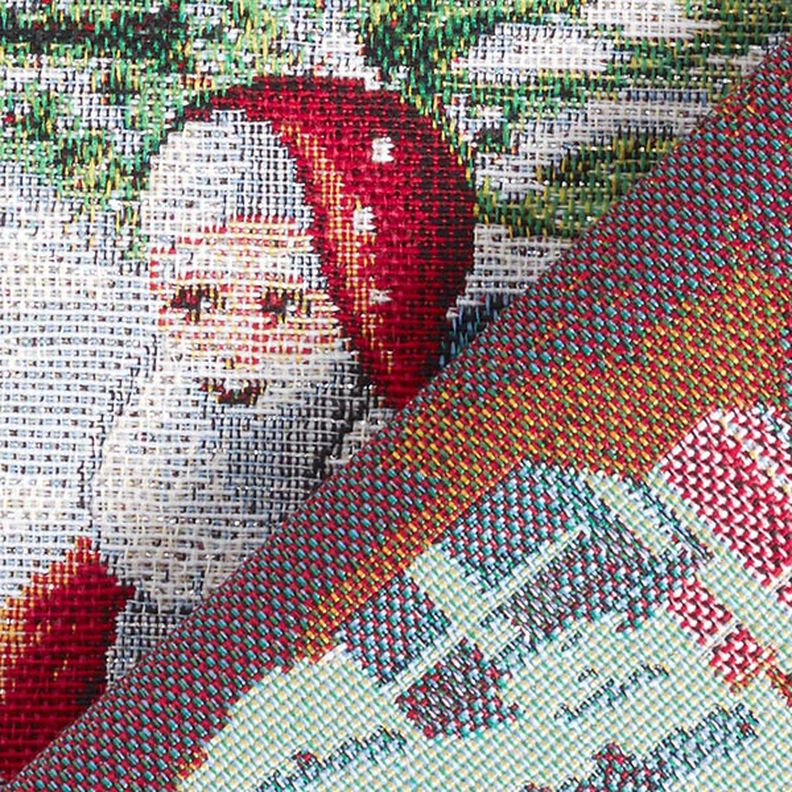 Panel Gobelin Św. Mikołaj, z lureksem – mleczna biel,  image number 4