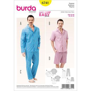 Piżama, Burda 6741, 
