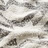 Dzianina bouclé we wzór Chevron – czerń/biel,  thumbnail number 3