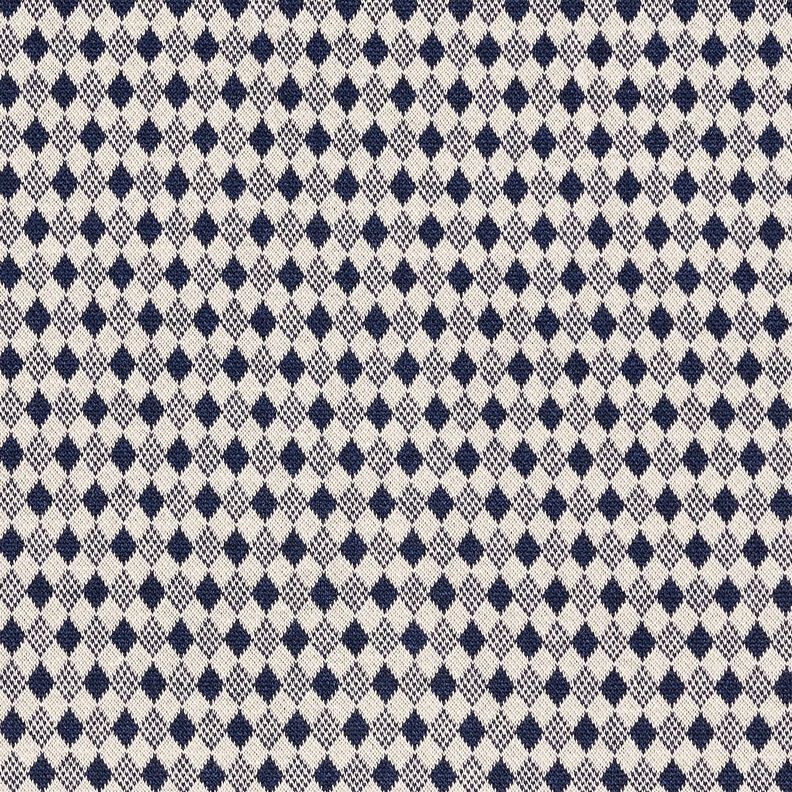 Dżersej romanit małe romby – jasnobeżowy/granat, image number 1