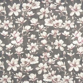 Tkanina outdoor Pł&oacute;tno magnolie &ndash; szary, 