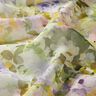 Szyfon morze kwiatów z recyklingu – pastelowy fiolet/zieleń liści lipy,  thumbnail number 2