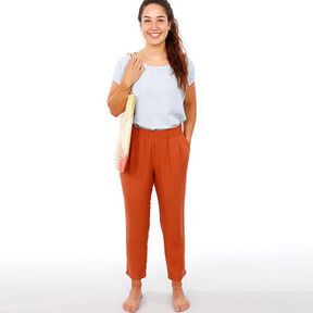 FRAU HANNA – swobodne spodnie z gumką, Studio Schnittreif | XS - XXL, 