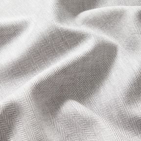 Mieszanka lnu i bawełny w jodełkę – srebro,  Mieszanka lnu i bawełny w jodełkę – srebro,