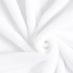 wysokiej jakości, jednokolorowe sztuczne futro – biel, 