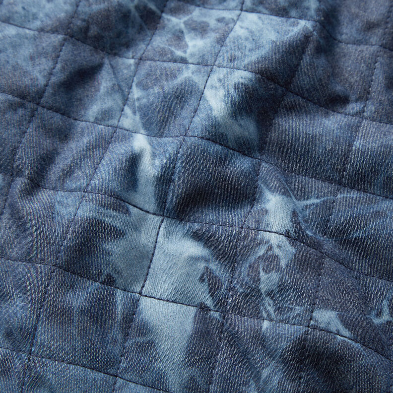 Tkanina pikowana chambray, batik – dżins,  image number 2