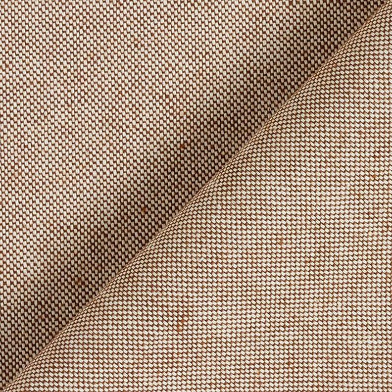 Tkanina dekoracyjna półpanama chambray, z recyklingu – średni brąz,  image number 3