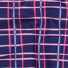 Popelina bawełniana falista krata | Poppy Fabrics – indygo/róż,  thumbnail number 2