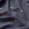 Dżersej bawełniany truskawki o wyglądzie dżinsu nadruk cyfrowy – szary błękit/ognista czerwień,  thumbnail number 2