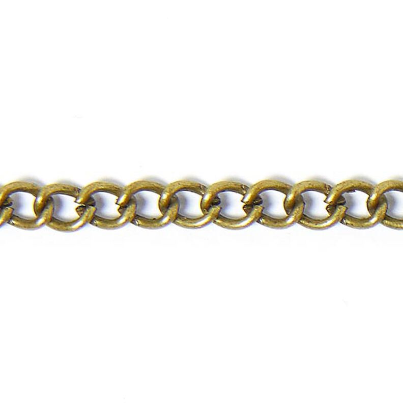Łańcuszek [3 mm] – stare złoto metaliczny,  image number 1