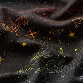 Dżersej bawełniany Tkanina na licencji Zwierzęta heraldyczne, gwiazdozbiory – Harry Potter | Warner, 