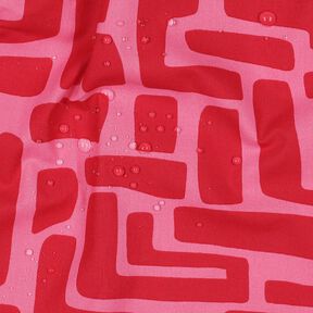 Bawełna powlekana abstrakcyjny – czerwień/pink, 