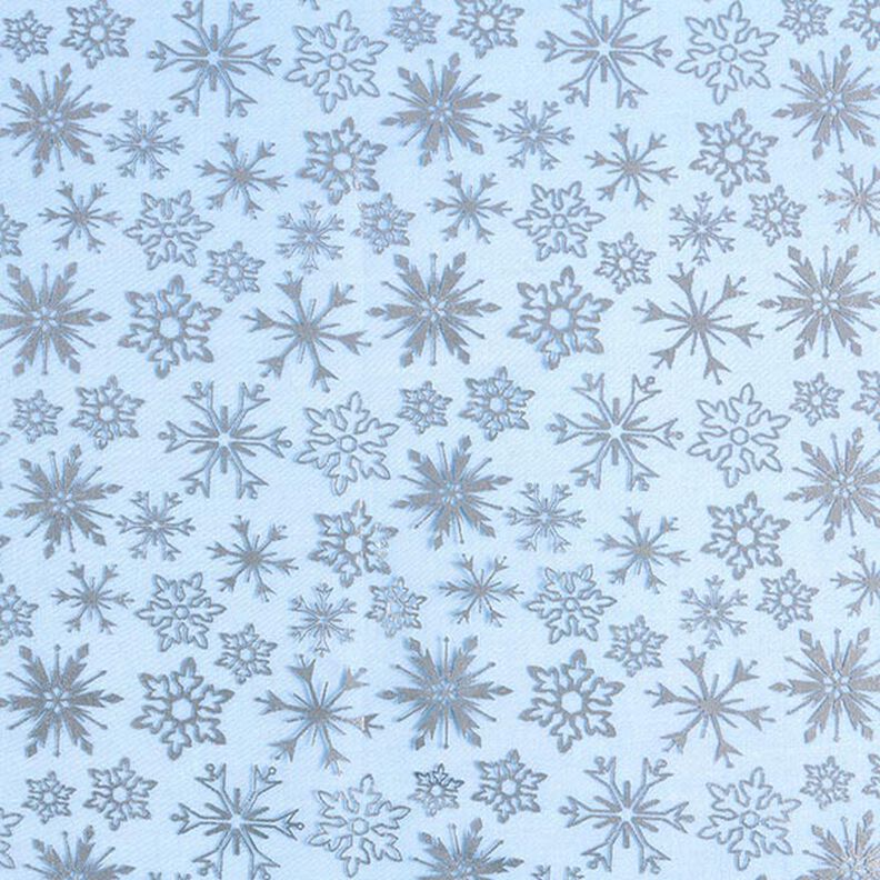 Organza – płatki śniegu – jasnoniebieski,  image number 1