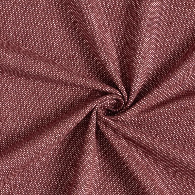 Dżersej bawełniany wygląd dżinsu – burgund,  image number 1