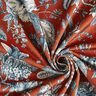 Aksamit dekoracyjny eleganckie kwiaty – terakota,  thumbnail number 4