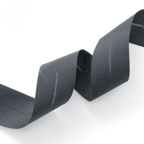 Taśma skośna Polycotton [50 mm] – ciemnoszary, 