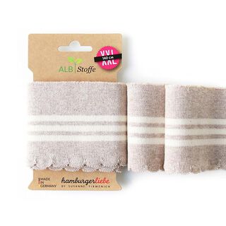 GOTS Dzianina Sciągaczowa eko CUFF ME WAVE [140 cm | 8 cm] | Albstoffe | Hamburger Liebe, 