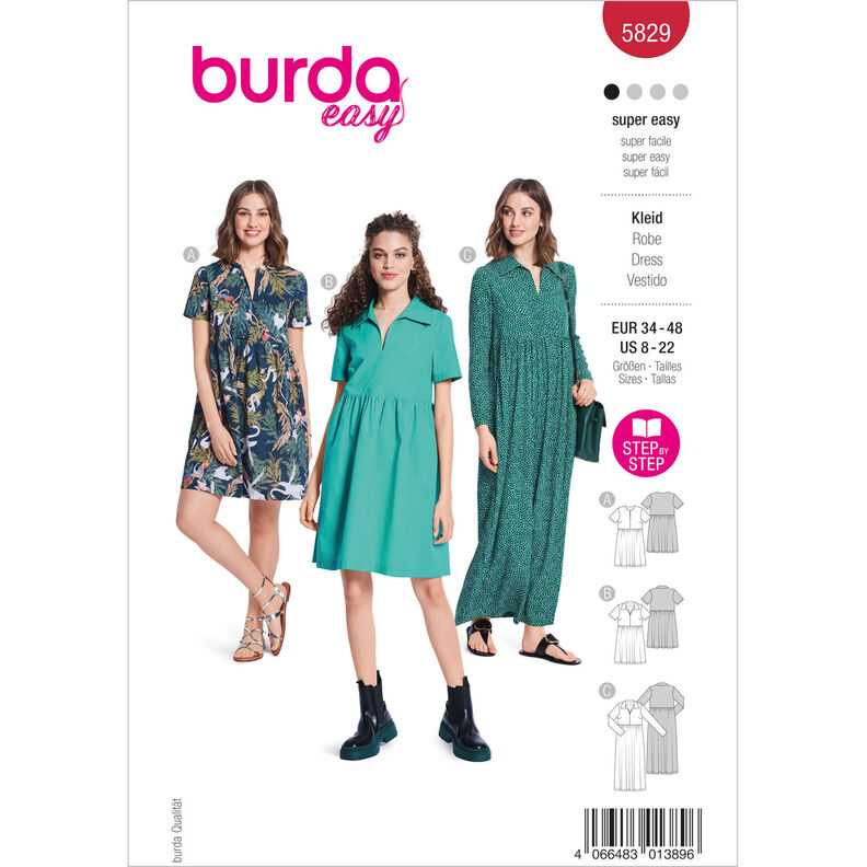 Sukienka | Burda 5829 | 34-48,  image number 1
