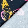 Dżersej bawełniany motyle | Glitzerpüppi – ciemnogranatowy/pink,  thumbnail number 4