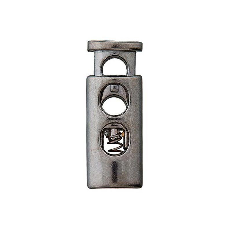 Stoper do sznurka [ Ø 5 mm ] – stare srebro metaliczny,  image number 2