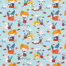 Dżersej bawełniany milutkie koty – błękitny,  thumbnail number 1