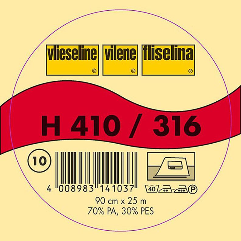 H 410 Wkładka do przyprasowania | Vilene – biel,  image number 2