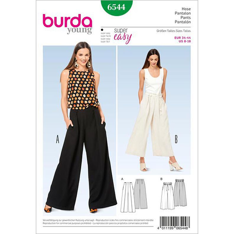 Spodnie, Burda 6544,  image number 1
