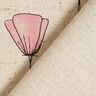 Tkanin dekoracyjna Half panama suszone kwiaty – naturalny/róż,  thumbnail number 6