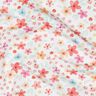 GOTS Dżersej bawełniany kolorowe kwiaty nadruk cyfrowy | Poppy Fabrics – biel/brzoskwinia,  thumbnail number 2