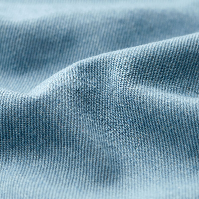 Gruby denim bawełniany – jasnoniebieski,  image number 2