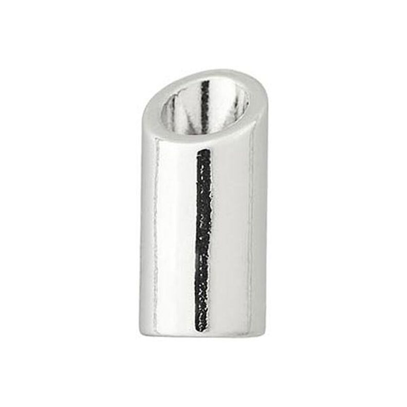 Końcówka do sznurka [ Ø 5 mm ] – srebro metaliczny,  image number 2