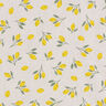 Tkanina dekoracyjna half panama, mini cytryny – żółć/naturalny,  thumbnail number 1