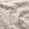 Tkanin dekoracyjna Half panama mapa morska – naturalny,  thumbnail number 2