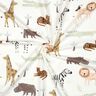 Dżersej bawełniany zwierzęta stepowe nadruk cyfrowy | Poppy Fabrics – kość słoniowa/ciemny brąz,  thumbnail number 3