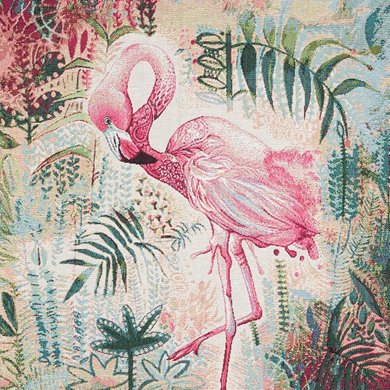 Tkanina dekoracyjna gobelin na sztuki Flaming – beż/pink,  image number 1
