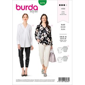 Bluzka, Burda 6278 | 36-46, 