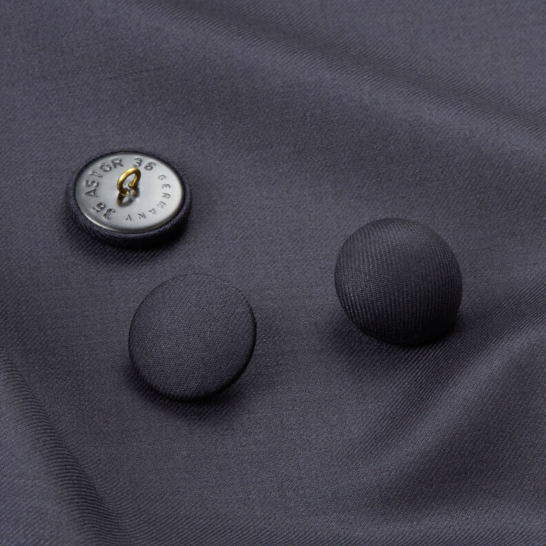 Guzik obciągnięty półkulisty Gloss – granatowy,  image number 4