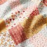 Tkanina bawełniana Kreton o wyglądzie patchworku – biel/łosoś,  thumbnail number 2