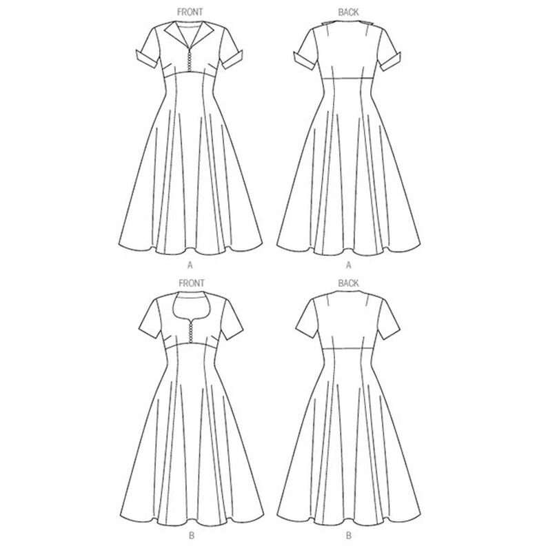 Sukienka 1952 vintage, Butterick 6018|32 - 40,  image number 8